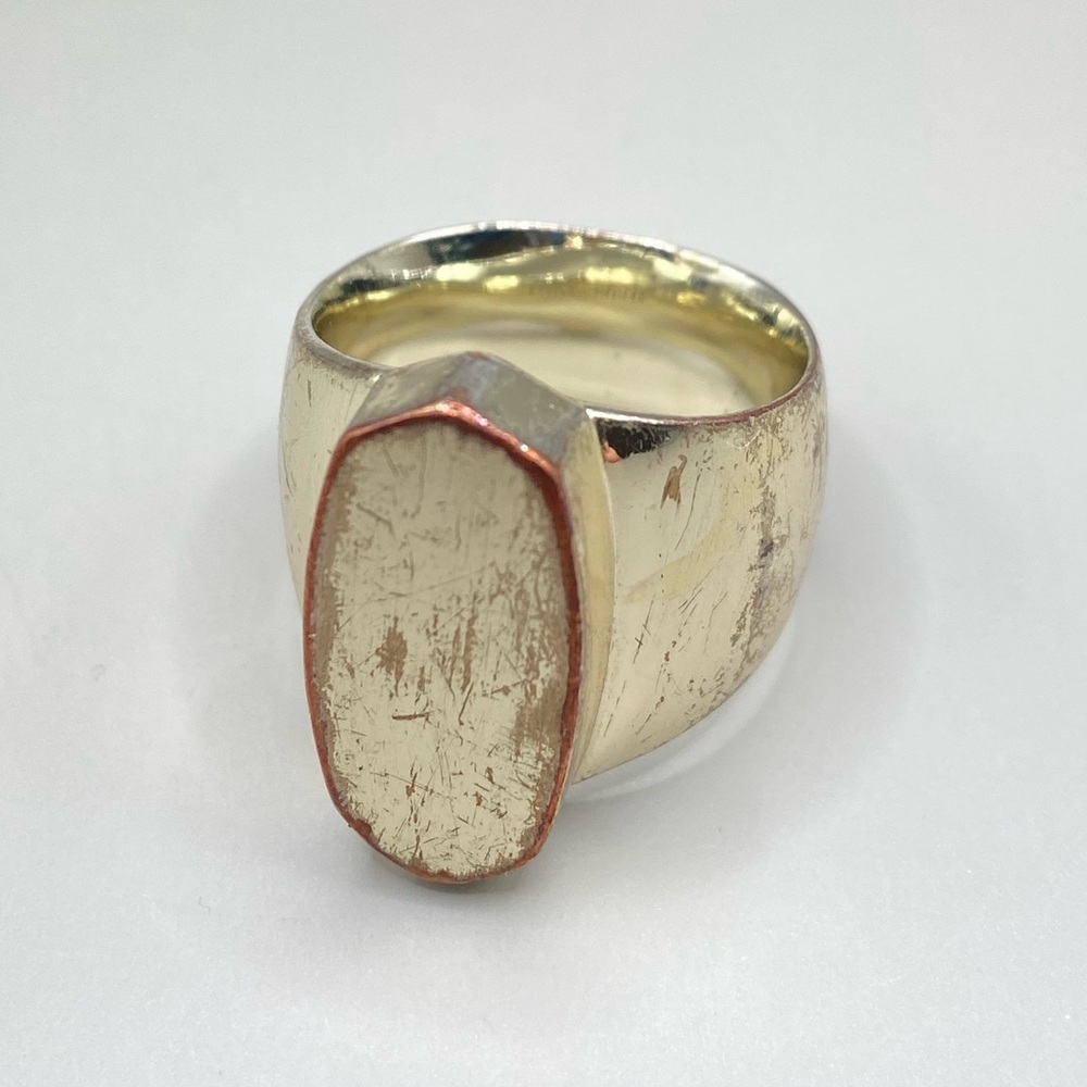 Kendra Scott Gold Ring with Rose Gold Trim